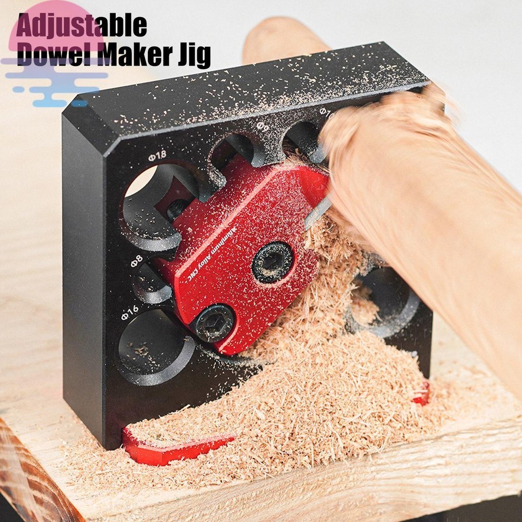 Dowel Maker Jig Kit 8-20mm Adjustable Dowel Maker Electric Drill ...