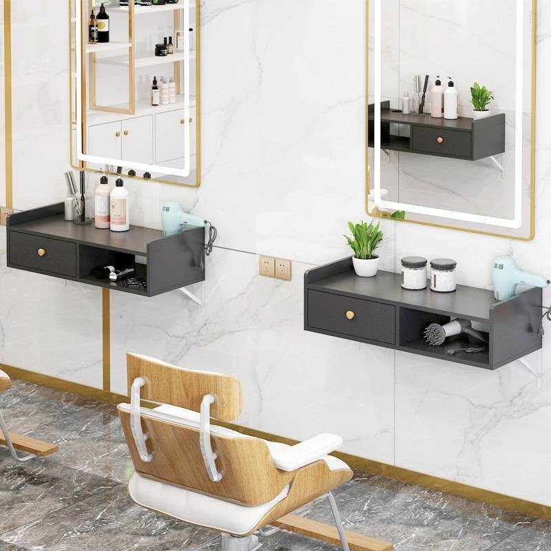 Hanging Hair Salon Tool Cabinet, Hair Salon Special Tool Table, Wall ...