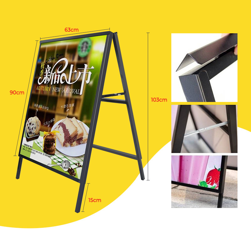 A Board Double Sided Metal Poster Display Stand Only 60cm x 90cm 广告牌 菜单