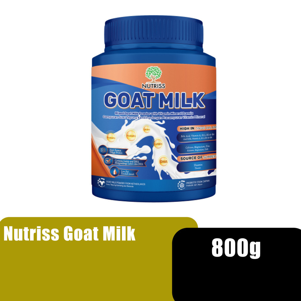 Nutriss Goat Milk with calcium & Vitamin B12 850g support well being