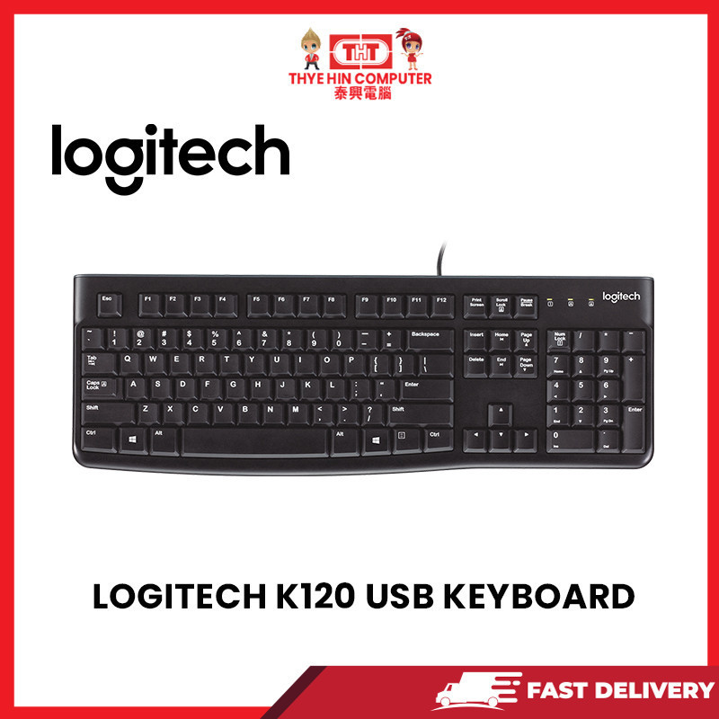 LOGITECH K120 USB KEYBOARD | Shopee Malaysia