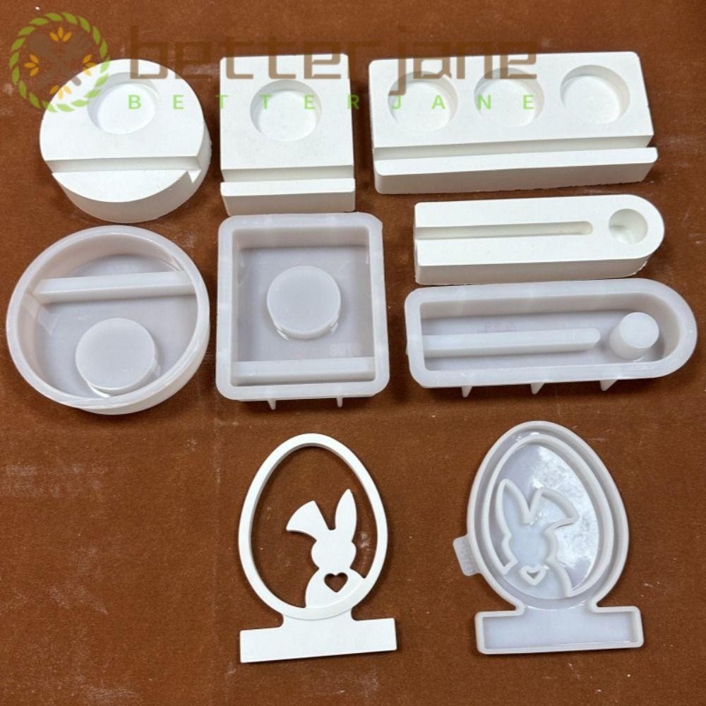 BETTER-JANE Silicone Mold, Resin Craft Rabbit Candle Holder, Epoxy ...