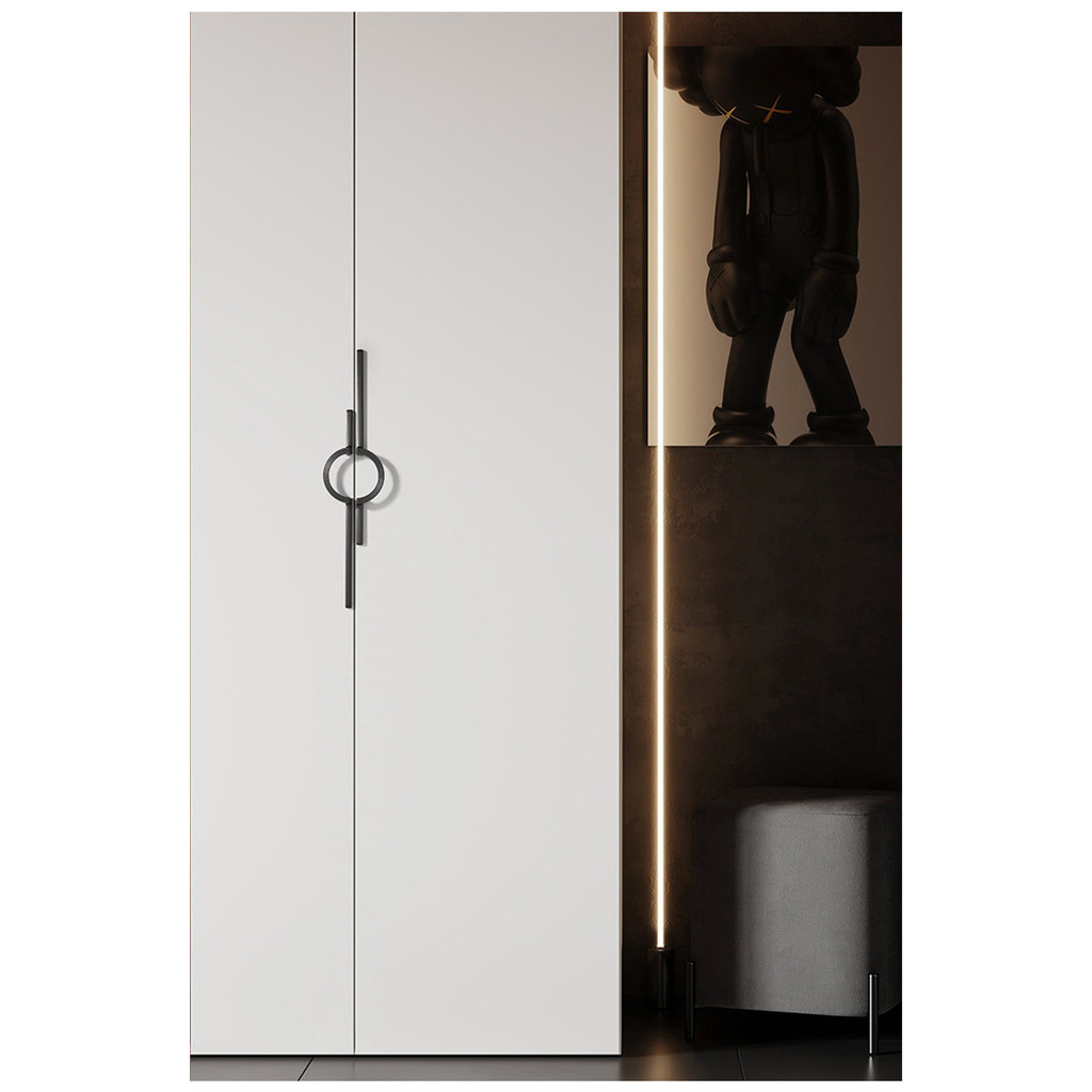 Modern Simple Wardrobe Handle Round Ring Closet Pull Handle for Cabinet ...