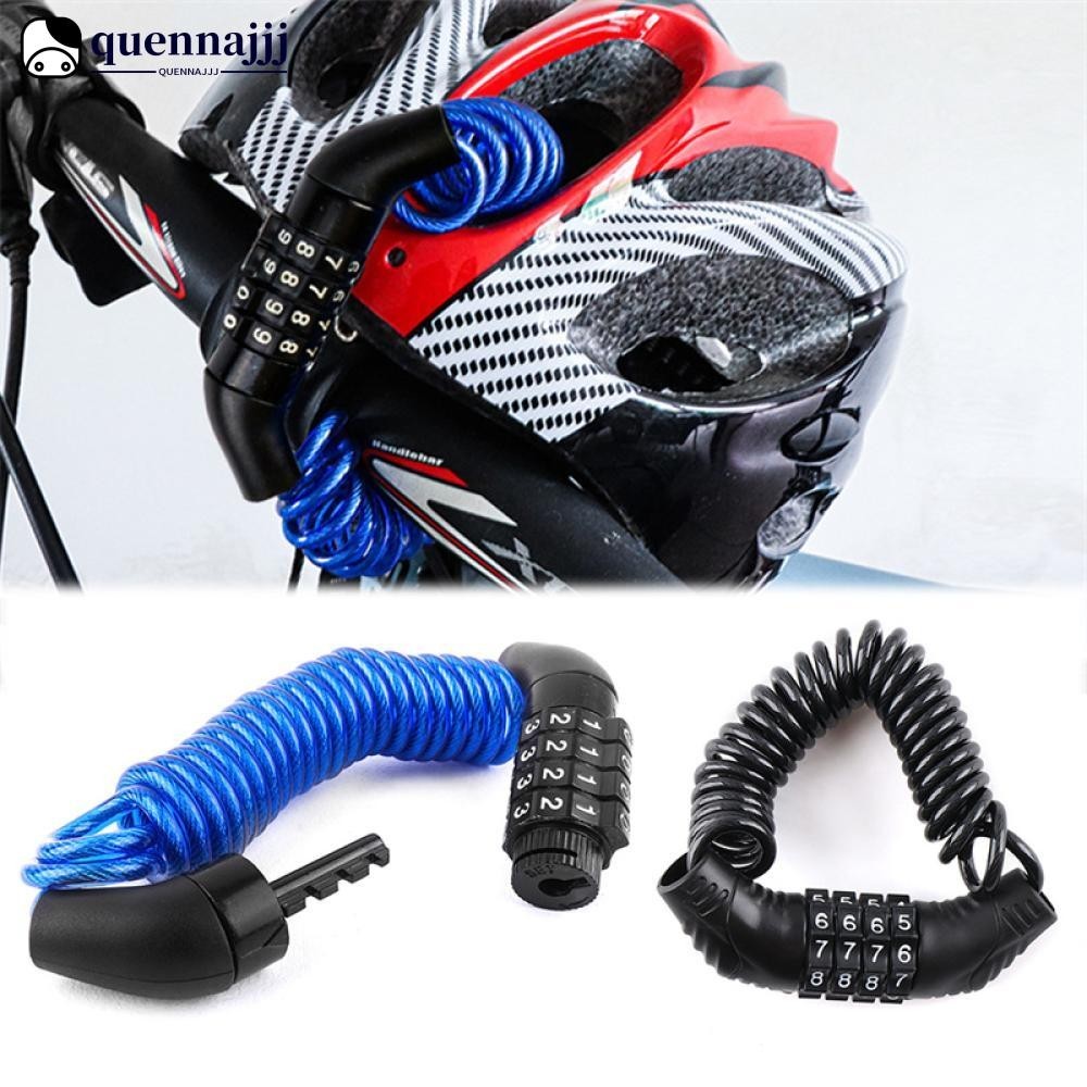 QUENNA Helmet Lock Anti-theft 4 Digit Password For Scooter Motorcycle ...