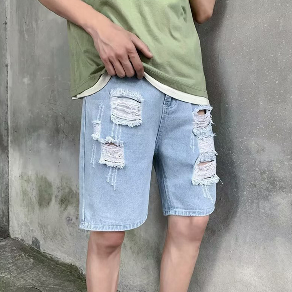 Gao Comfortable Men Denim Shorts Men Denim Shorts Mens Denim Shorts