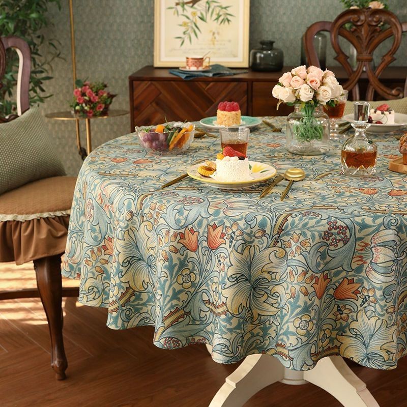 * New Big round Tablecloth, Dining Table Tablecloth, Cover Towel
