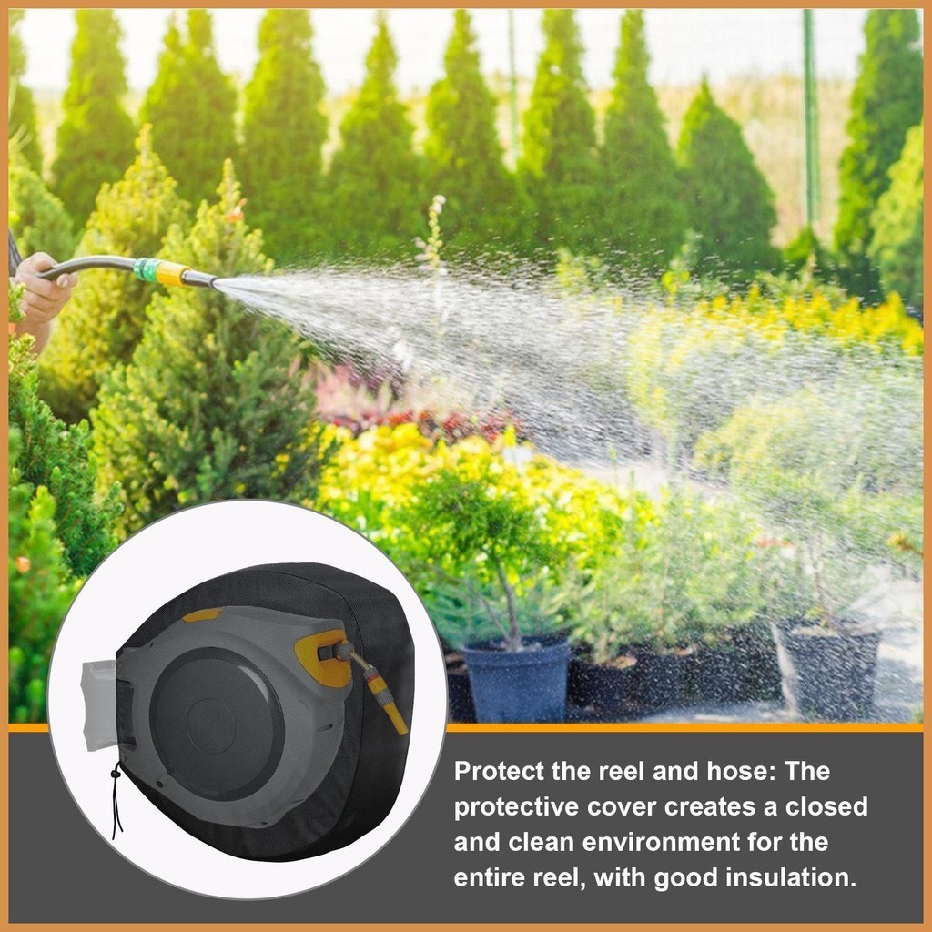 Outdoor Hose Cover Wall Mounted Hose Covers for Outside 420D Hose Tools Retractable Garden Hose