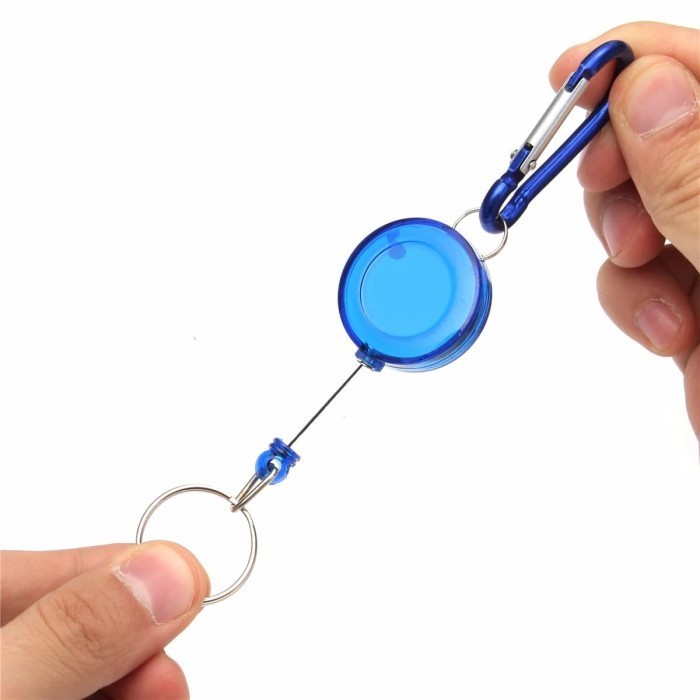 Retractable Keychain Flexible Yoyo Pull door ID Card | Shopee Malaysia