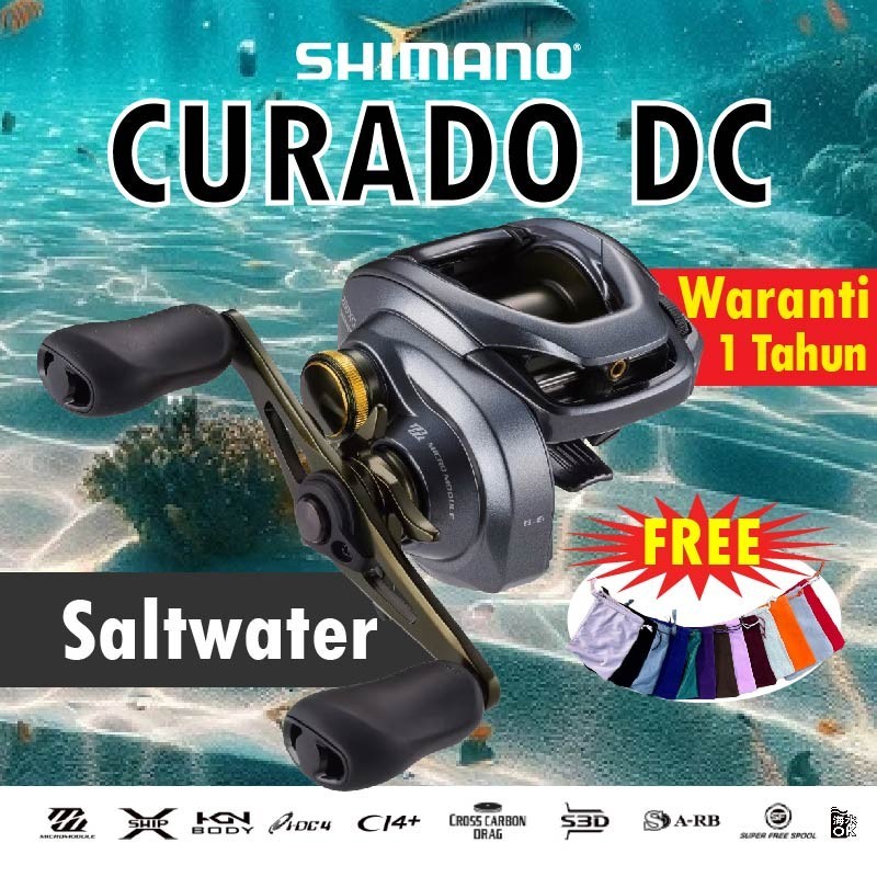harga shimano curado dc di malaysia 200 Casting Reel 7.4:1 Left Hand Shimanos new Digital Control braking system utilizes a microcomputer to monitor spool speed 1 Shimano Curado DC 200 Baitcast