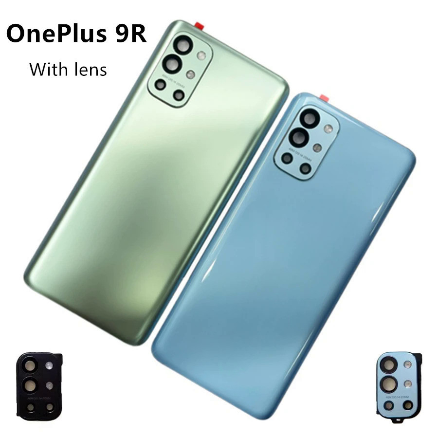 For OnePlus 9R Back Gorilla Glass 5 Battery Cover Rear Door Housing ...