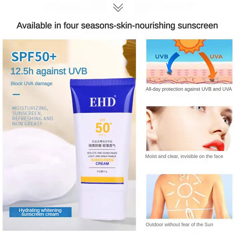 EHD Suncreen SPF50 Sunscreen Sunscreen Waterproof Anti-Sweat Anti ...