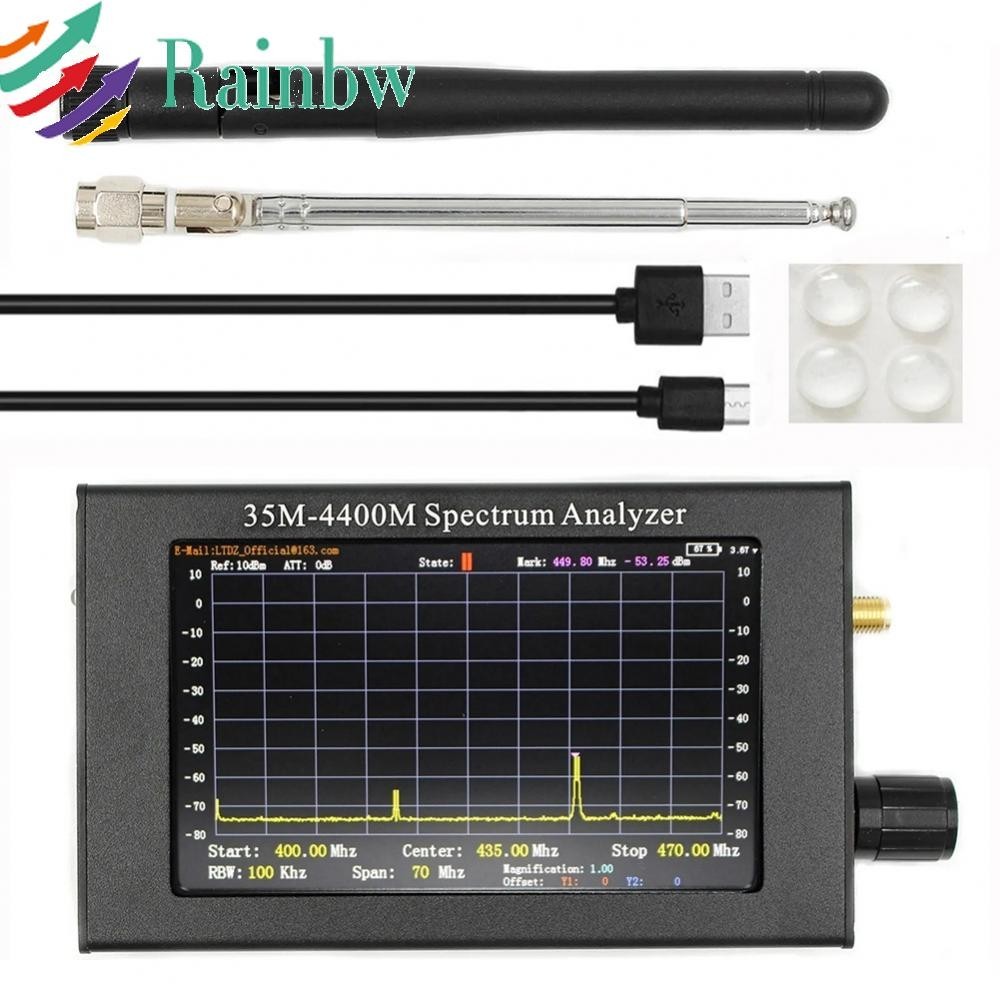 Portable Spectrum Analyzer 4 3 TFT Color LCD 35M 4400MHz Rotary Encoder ...