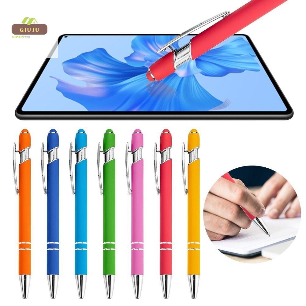 Qiujuu 5pcs Ballpoint Pen, Universal Dual-use Touch Screen Pen, High 