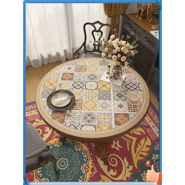 table cloth alas meja round table cloth 桌布 alas meja makan Tikar meja ...