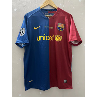 08-09 Barcelona Top Quality Home Retro Soccer Jersey custom T-shirt ...