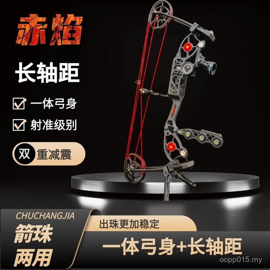 Red Chain Composite Dual-Use Bow Long Wheel Pitch Archery Outdoor ...