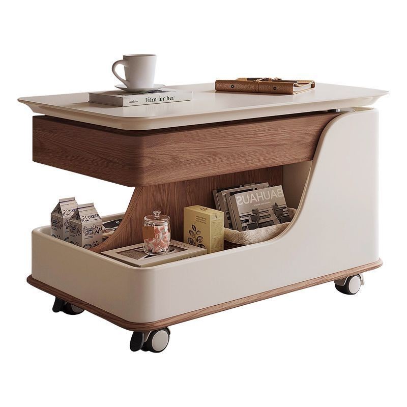 [Praise Rate Super 99% Same Style] Solid Wood Movable Side Table Bus ...