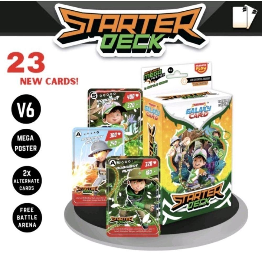 [NEW] BoBoiBoy Galaxy Card Starter Deck 6.0 Game Toy Kids Animasi Kanak