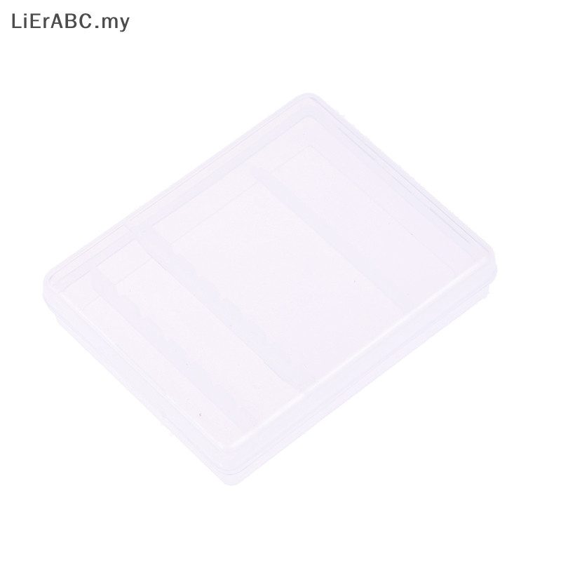 [lierabc] Square Nail Art Drill Bit Storage Box 6 Holes Clear Grinding 