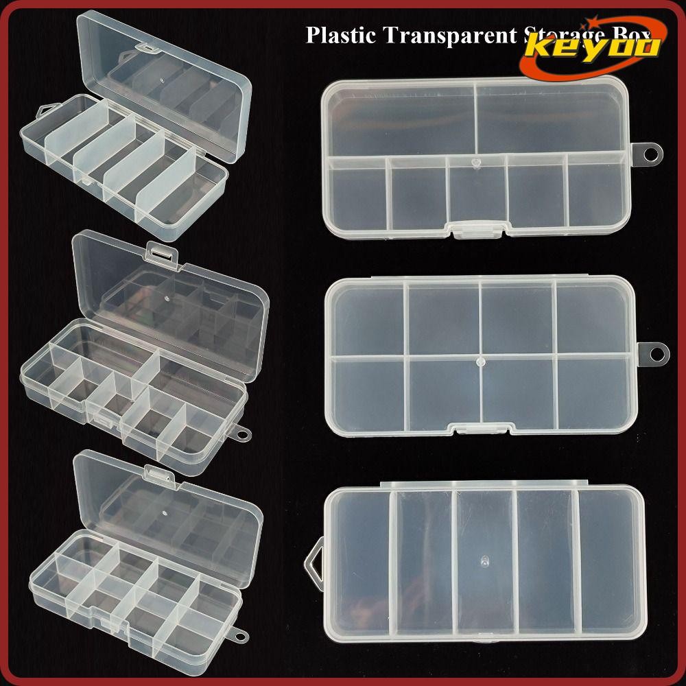 [KEYOO] Transparent Storage Box, Transparent Square Jewelry Beads ...