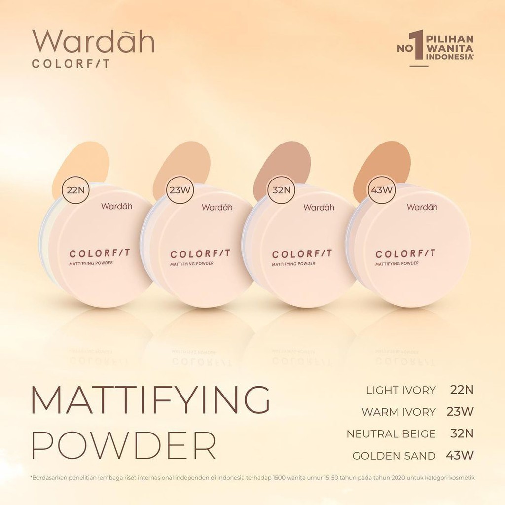 Wardah Colorfit Mattifying Powder 15 g | Shopee Malaysia