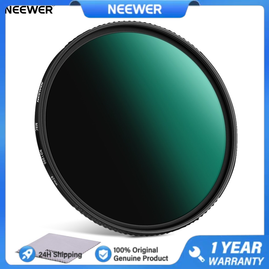 Newks ND64 Filter 72 Mm – 6-Stop Neutral Density Filter, 30-fach Beschichtet, Für Langzeitbelichtung