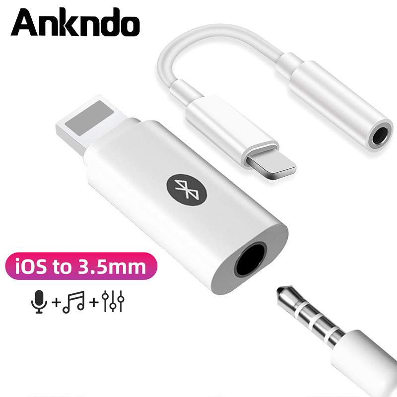 For i//Phone 3.5mm Jack Headphone Aux Cable Light//ning To 3.5mm ...
