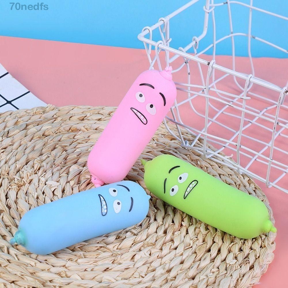 NEDFS Sausage Pinch Toy, SandFilled Sausage Hot Dog Squeeze Toys