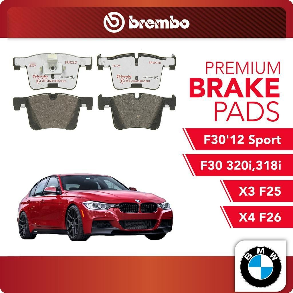 BREMBO Xtra Front Brake Pads (1 set) For BMW F30'12 Sport, F30 320i ...