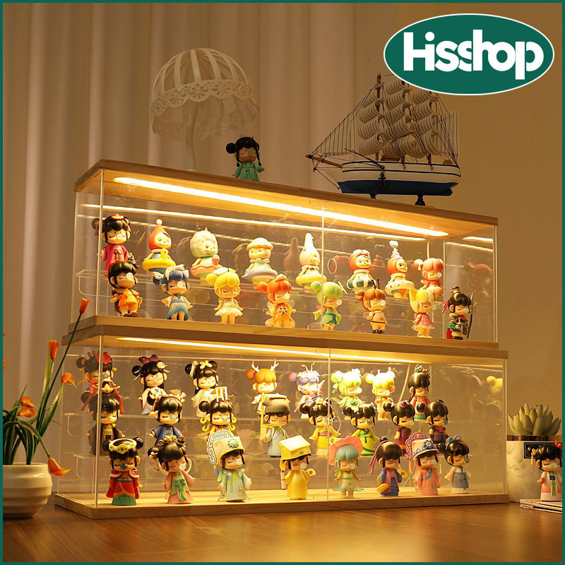 PopMart Display Cabinet,acrylic display box with LED Light,30cm,40cm ...