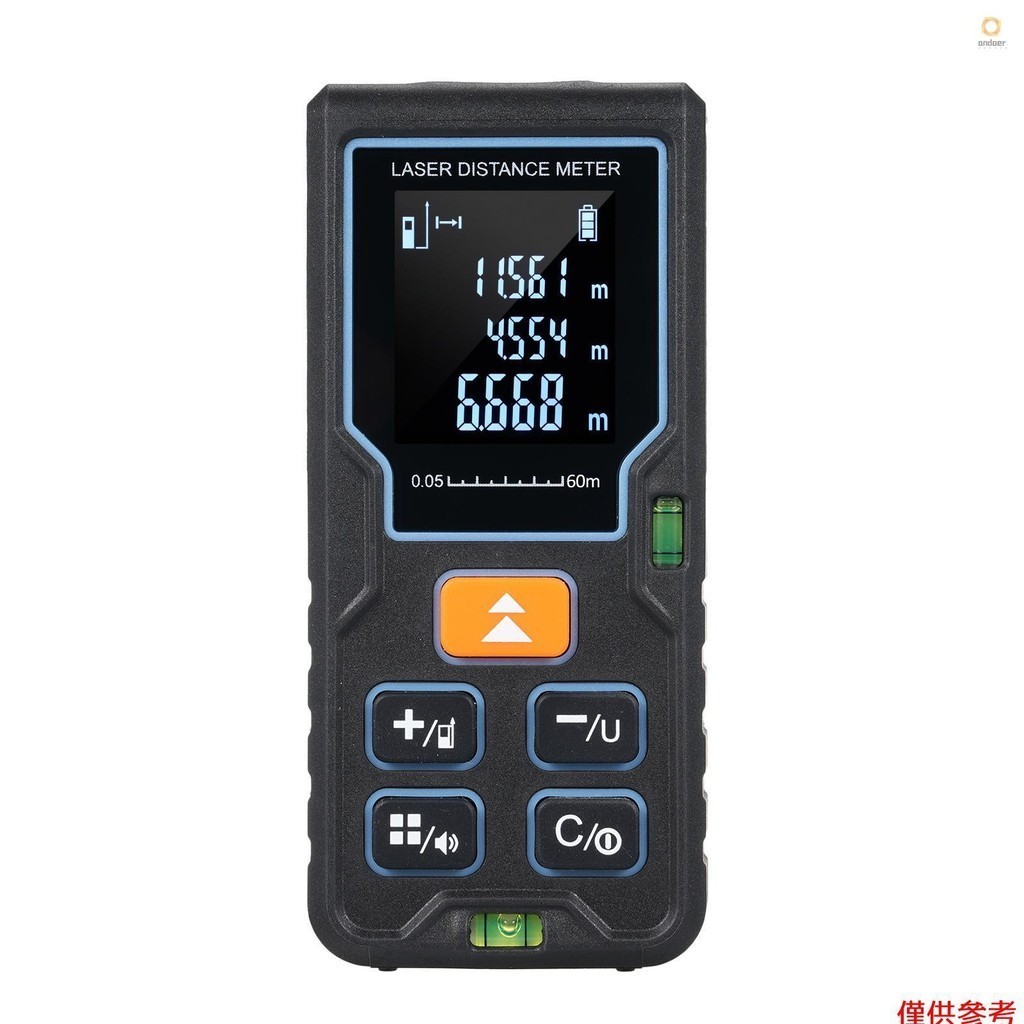 Laser Measure 60m/196ft Laser Distance Meter Portable Laser Measurement ...