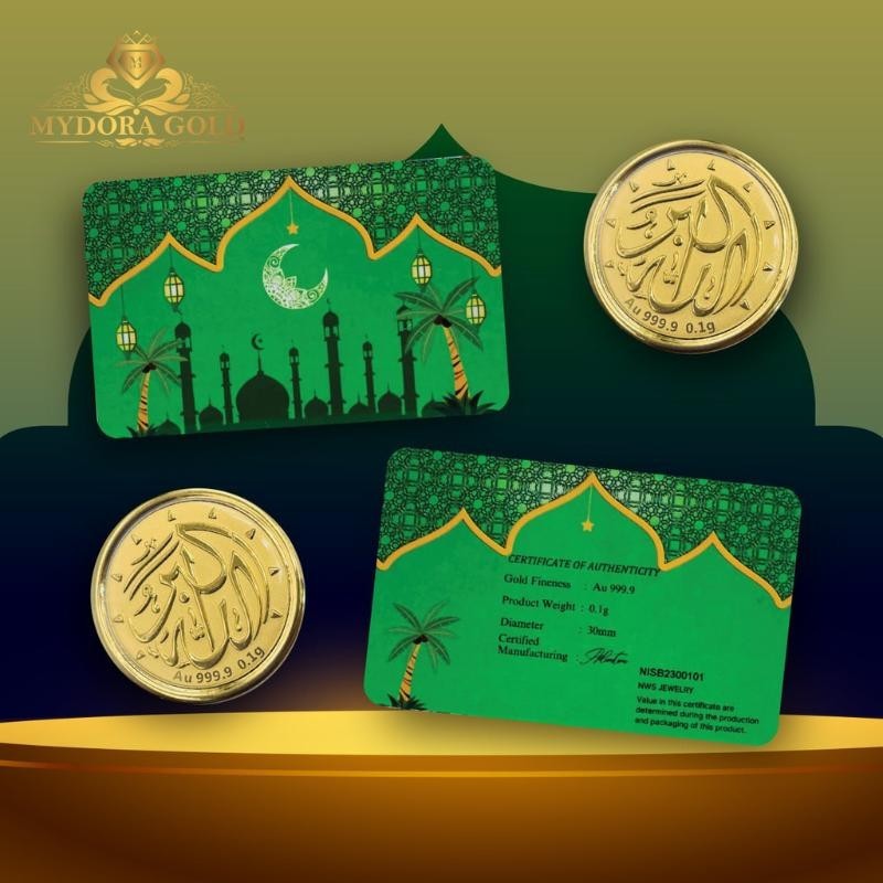 MYDORA Smart Ramadan 999.9 Gold Wafer Coin (0.1g) | Shopee Malaysia