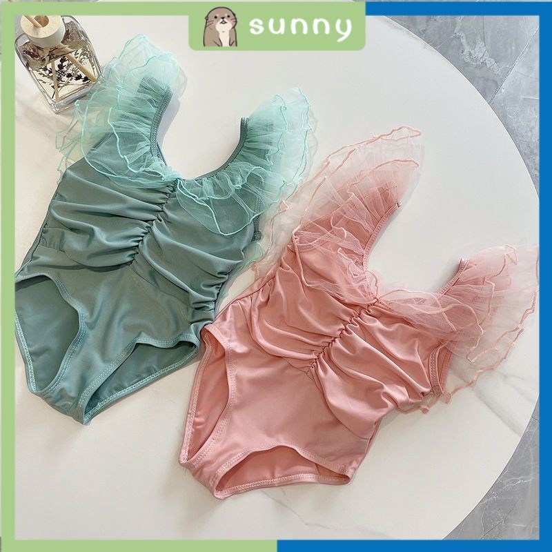 Children Swimsuit Korean Cute Skirt Swimsuit 1 Girl 2 Baby 3 Baby 4 ...