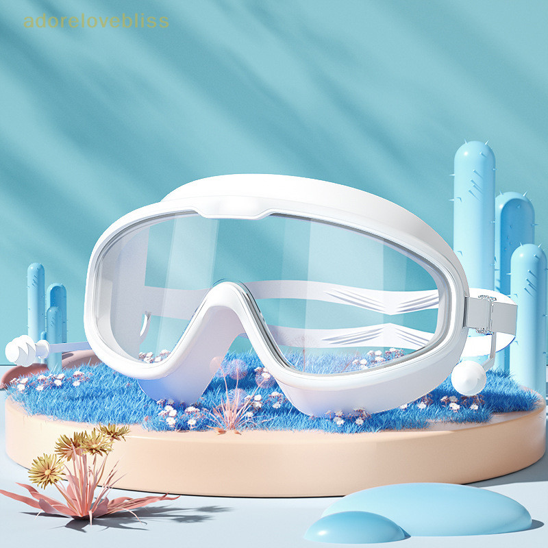 ADD Popular online waterproof and anti fog large frame professional diving goggles adult swimming goggles AB Shopee Malaysia
