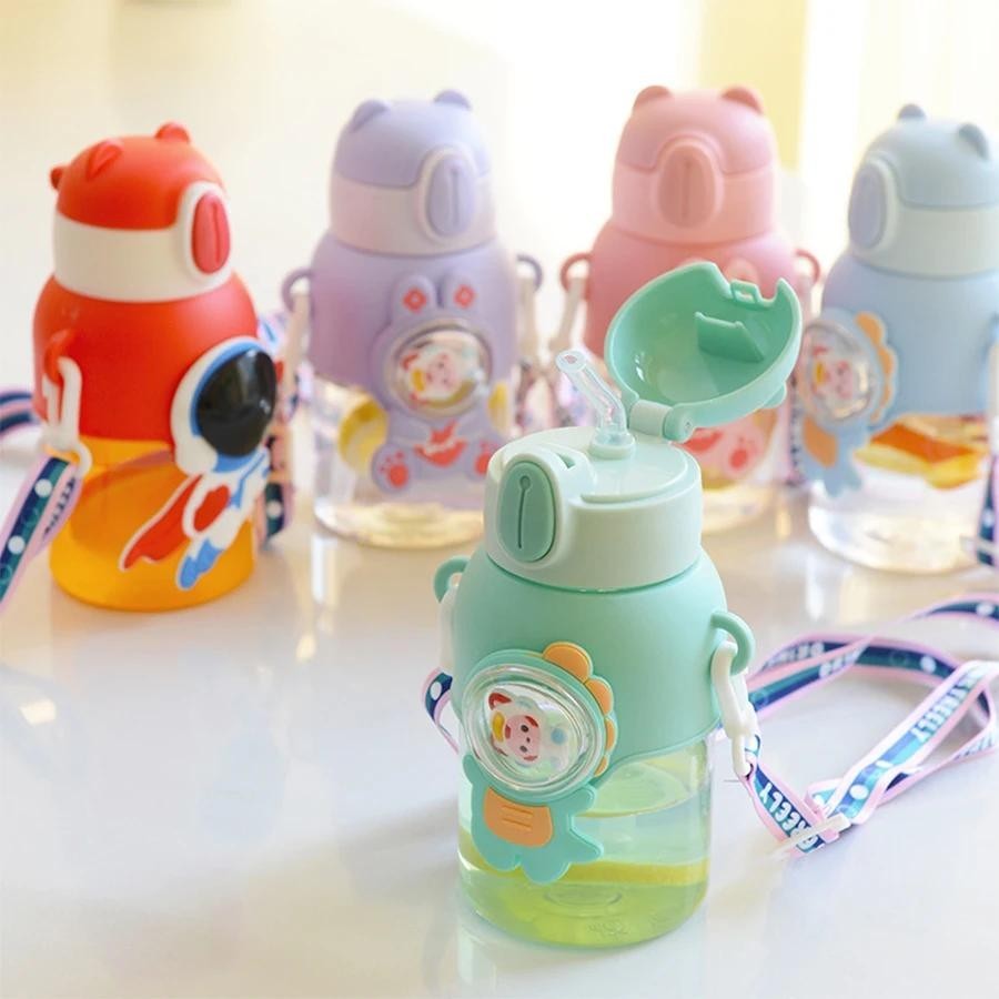 Summer kawaii cup of water for children, fall proof straw glass of high ...