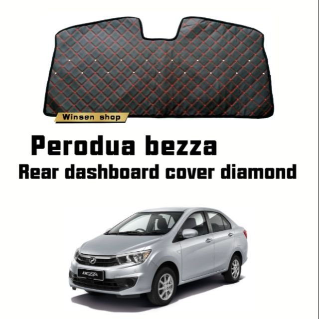 Perodua bezza rear dashboard cover diamond non slip mat | Shopee Malaysia