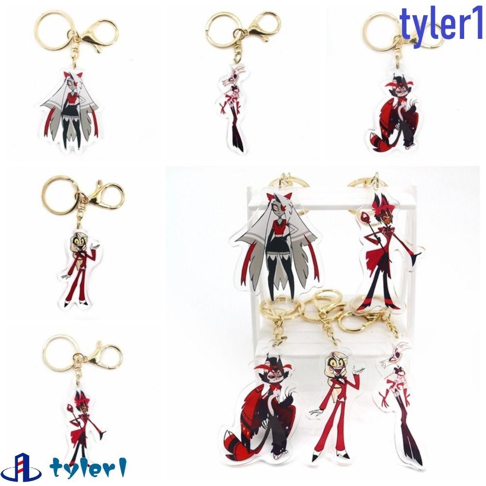 TYLER1 Hazbin Keychain, Acrylic Charlotte Morningstar Hazbin Hotel ...