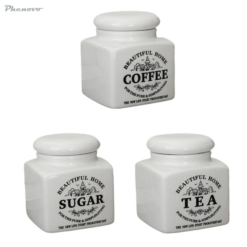 [Colaxi1ddMY] Ceramic Storage Container with Lid Multipurpose Bar ...