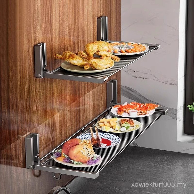 Kitchen Preparation Rack Foldable Wall Seasoning Flat Partition ...