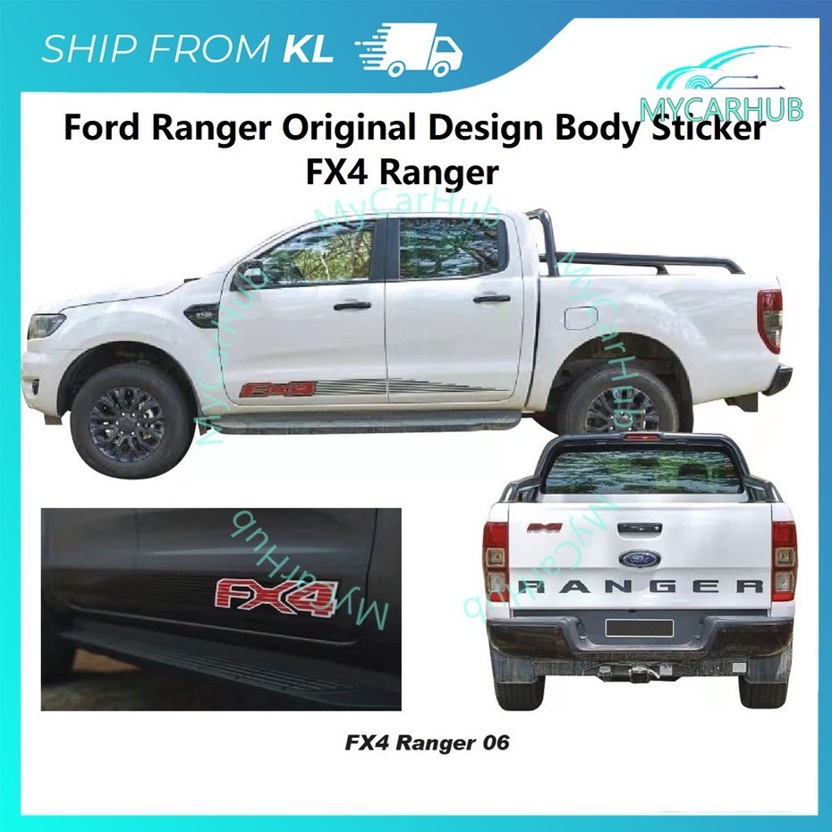 Ford Ranger Side Body Sticker Raptor / Ranger Original Design - Design ...