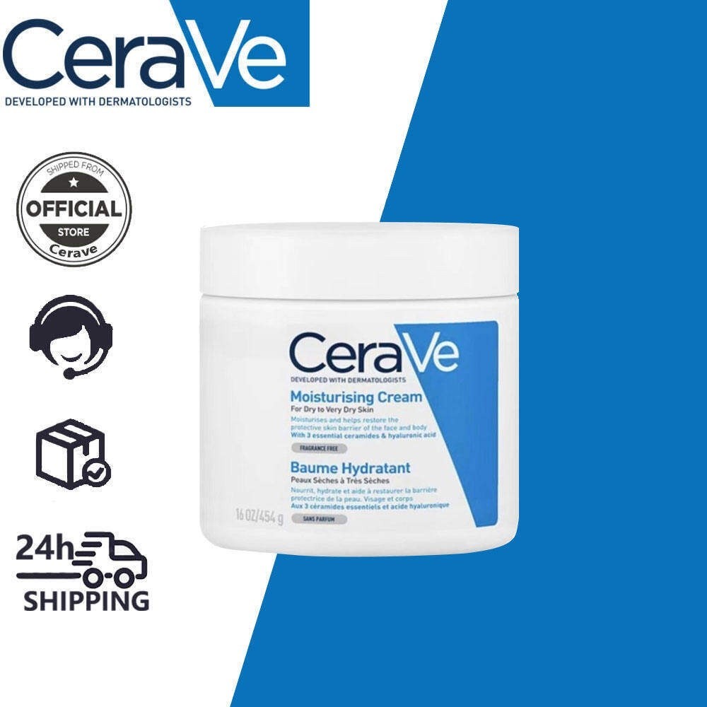 Cerave Moisturizing Cream Daily Ceramides Hyaluronic Acid Gentle On Dry Skin Face Body 6632