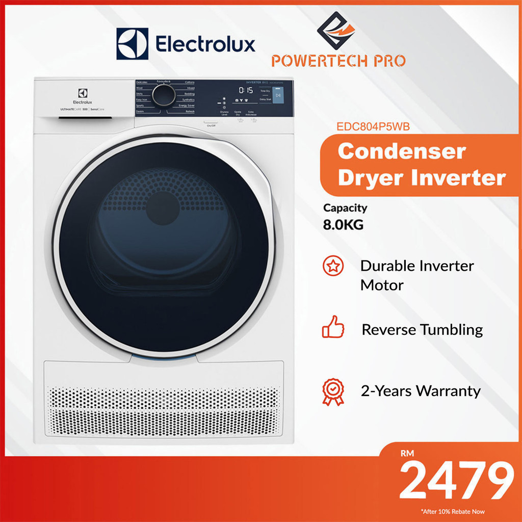 ELECTROLUX Condenser Dryer with SensiCare Technology Inverter Delicate