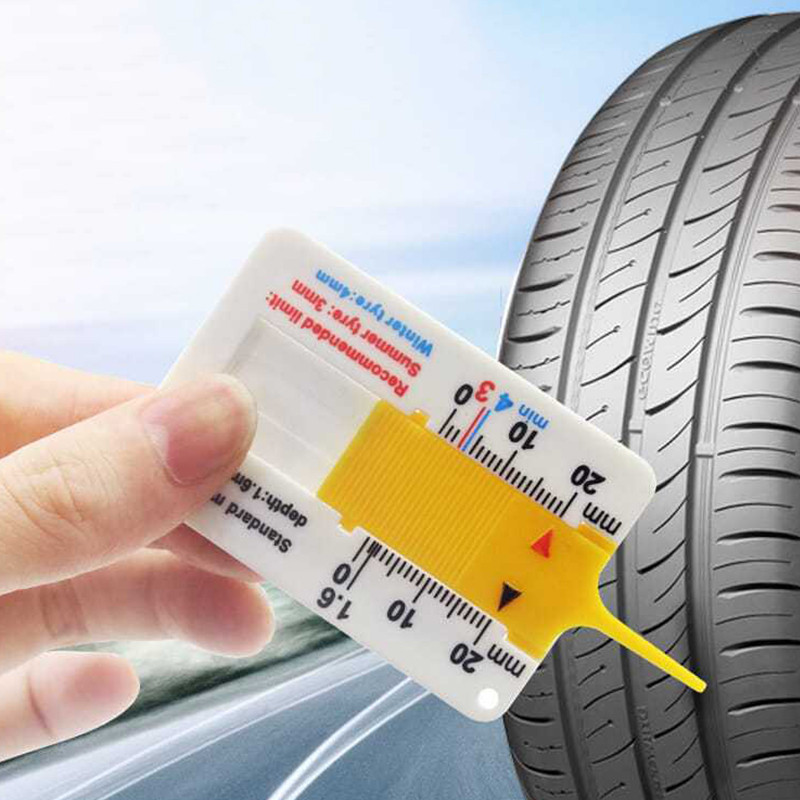 Plastic Tread Ruler 0-20MM Vernier Depth Caliper Tire Tread Depth Ruler ...