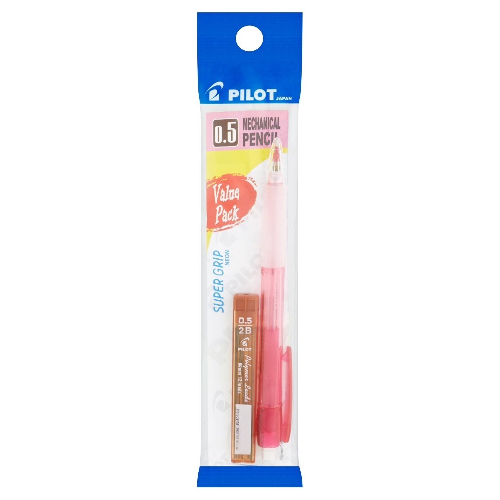 PILOT Super Grip Druckbleistift — Neonblau, 0,7 Mm, Mit Radierer