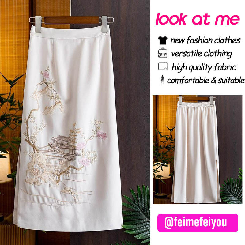 Embroidered skirt for sale best sale