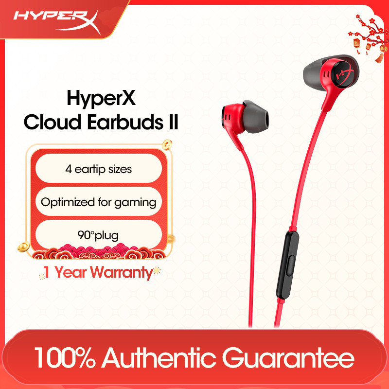 Hyperx Cloud Earbuds Ii Gaming Earbuds With Mic Immersive Wired In Game Audio In Ear Headphone 4845