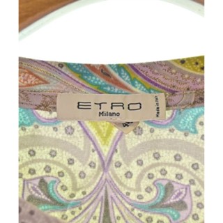 ETRO O R Tshirt Shirt Women yellow purple light blue overall pattern ...