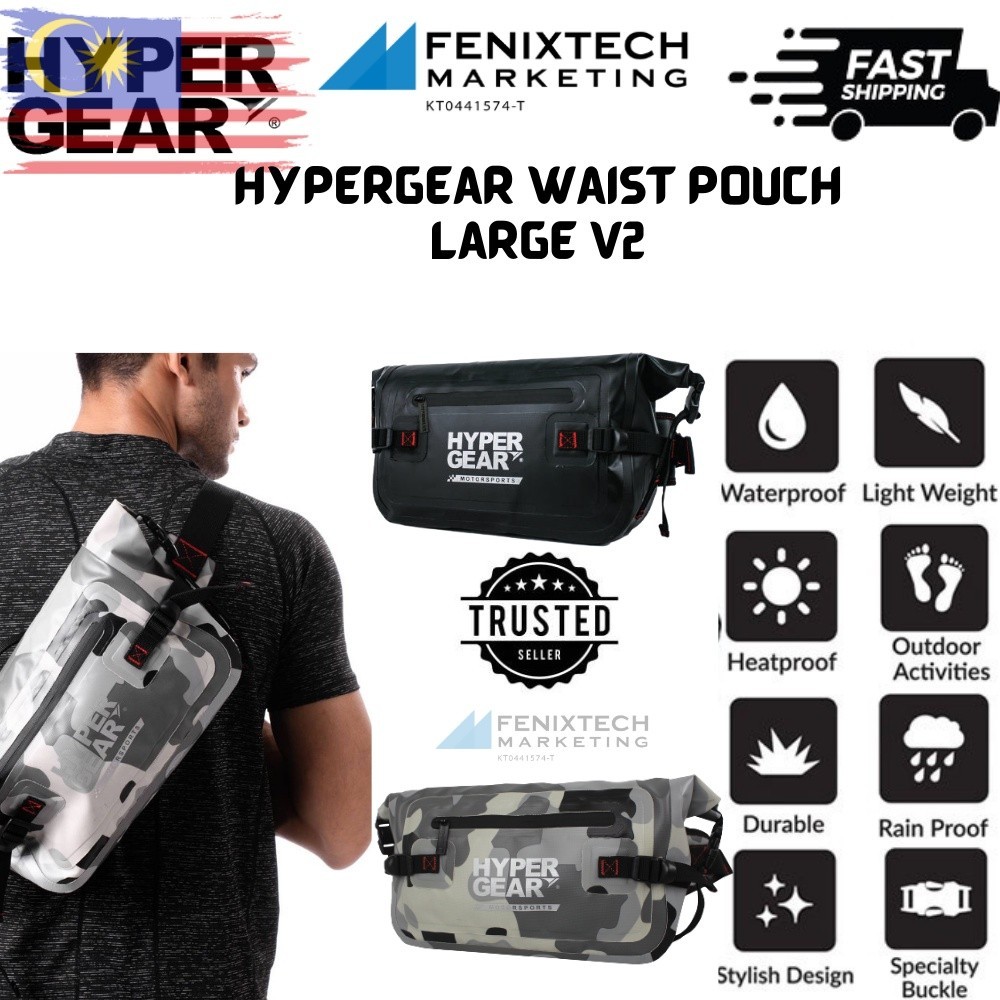 Hypergear Waist Pouch L V2 (Waterproof / Durable / Motor Pouch ...