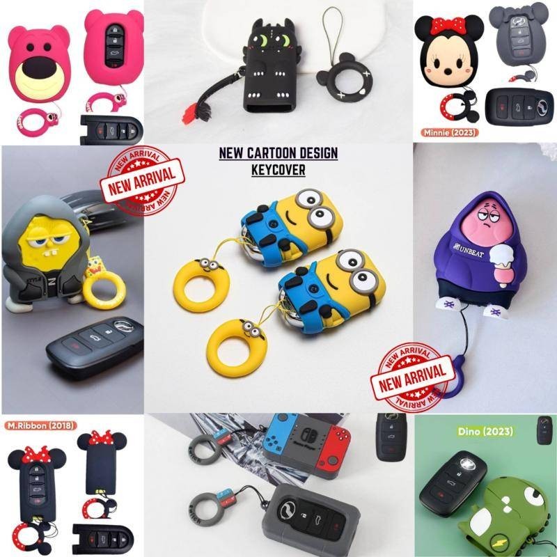 Key Cover Cute Cartoon Car perodua/toyota Remote Cover Kunci Sarung ...