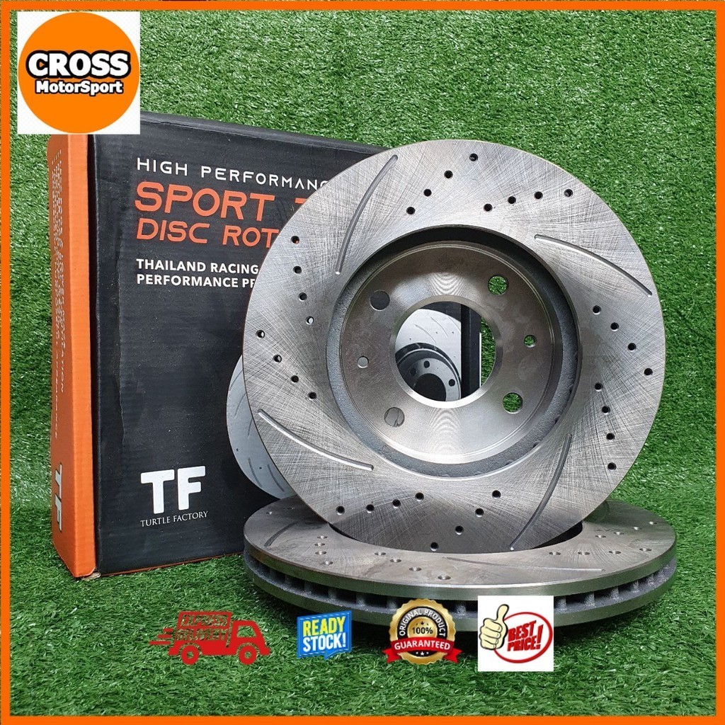 PROTON GEN2/PERSONA-(FRONT)DISC ROTOR SPORT SLOTTED & DRILLED ORIGINAL ...